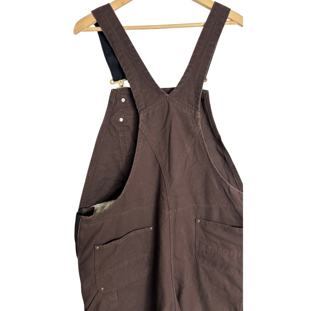 Carhartt Dark Brown Bib Overalls XL 104031 - Picture 9 of 16